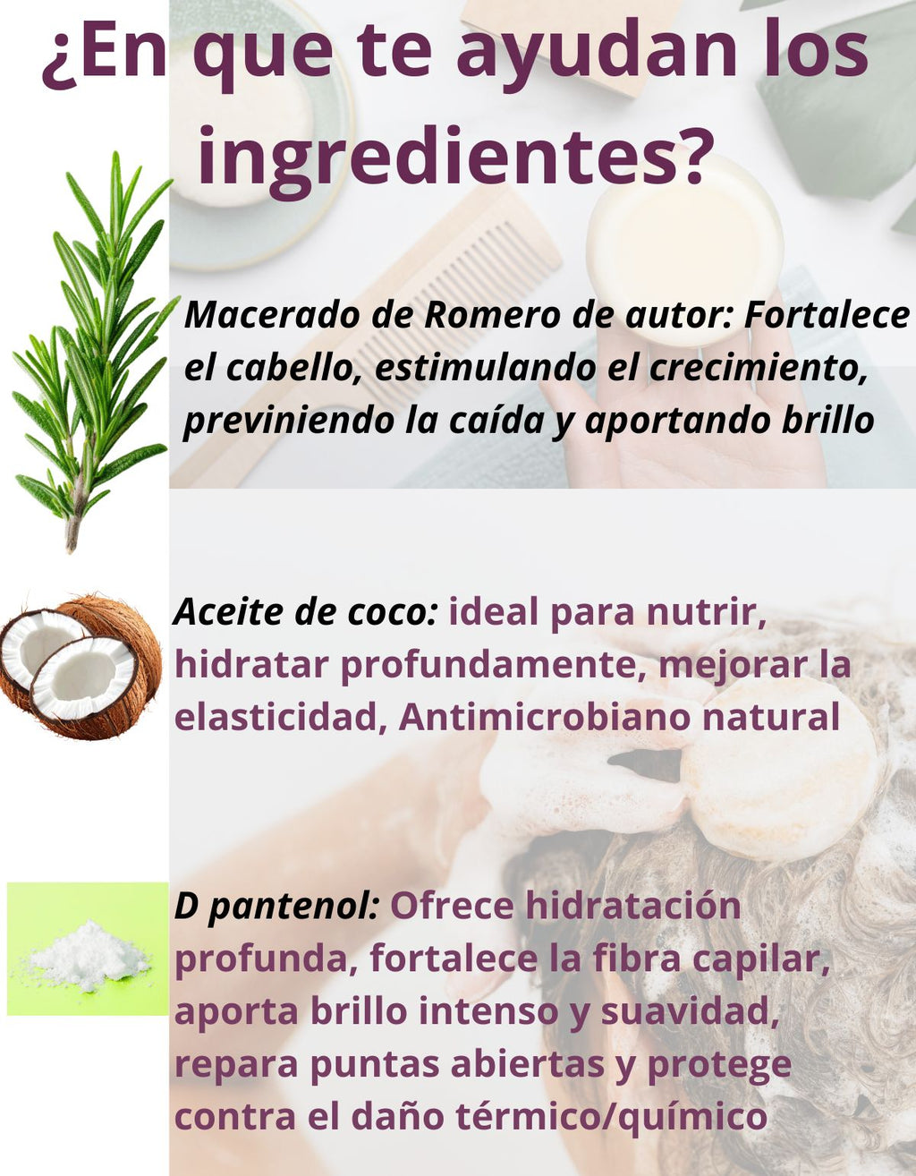 Acondicionador Sólido Coco Romero Restaurador Anticaída Natural