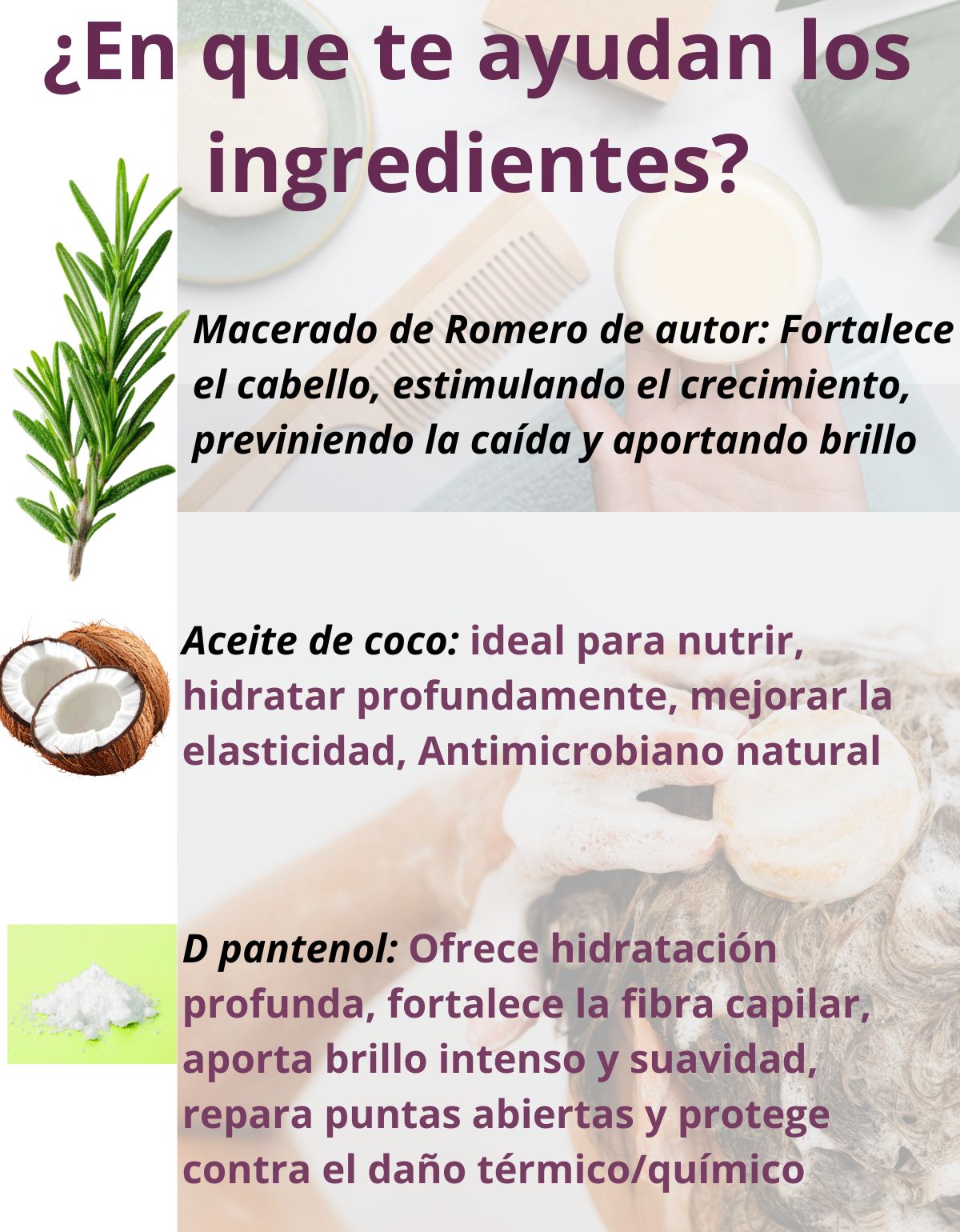 Acondicionador Sólido Coco Romero Restaurador Anticaída Natural