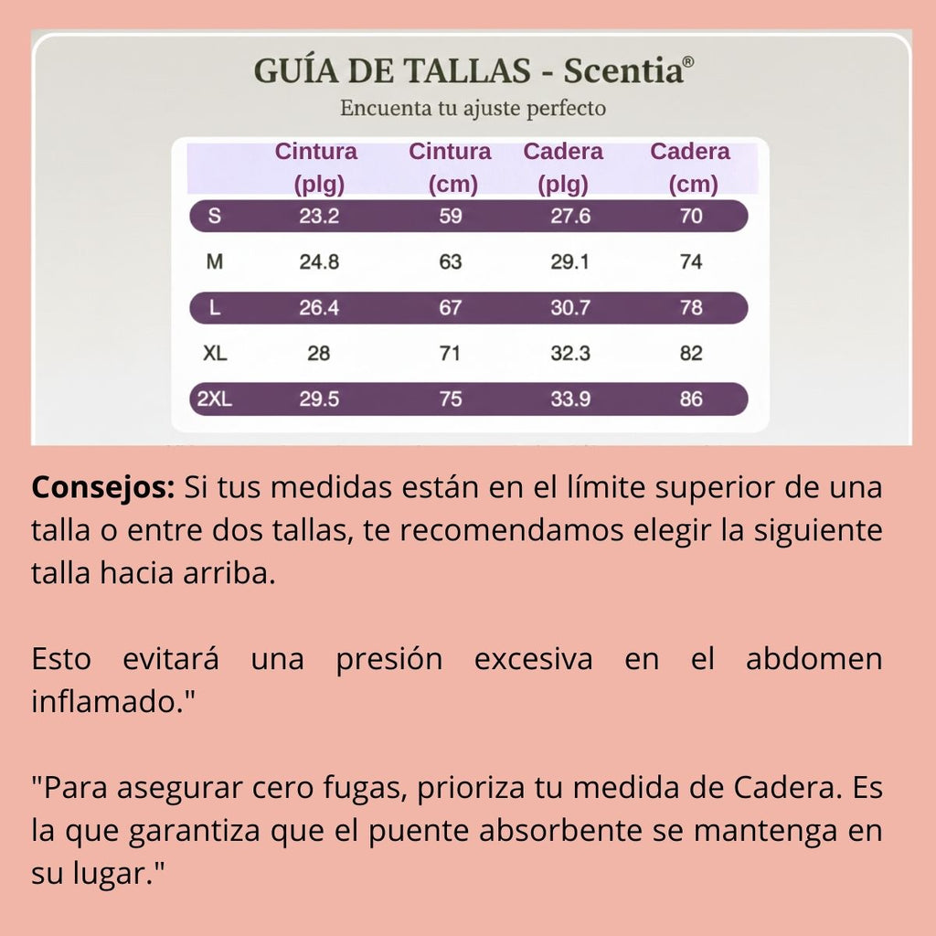 2 Pack Calzón Menstrual  Bambú Seamless
