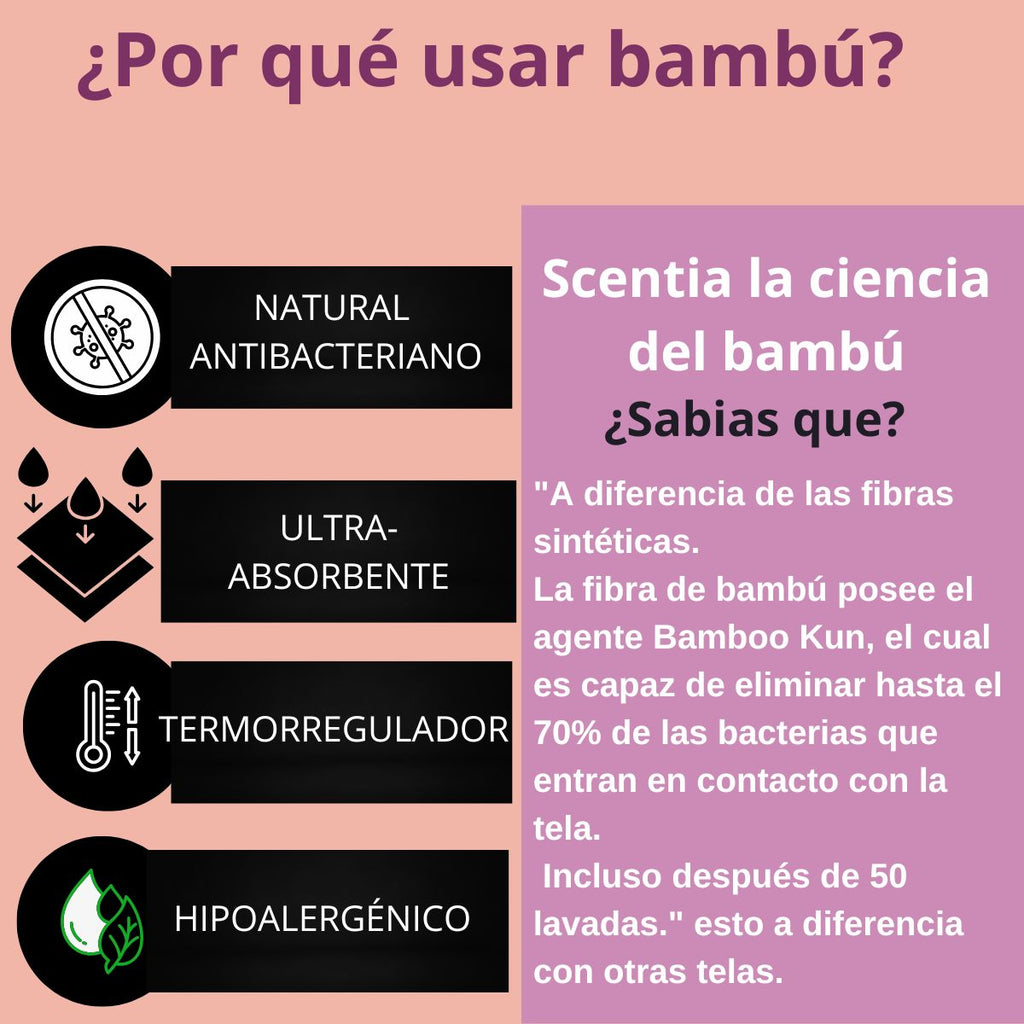 2 Pack Calzón Menstrual Scentia Bambú Seamless