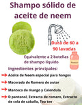 Shampoo solido anticaspa de neem - regalo pack 3 kits