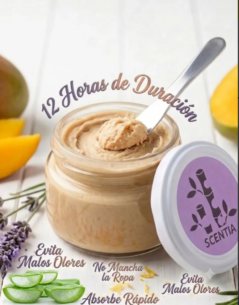 Desodorante Natural Sin Aluminio Mango Aloe Scentia Mujer