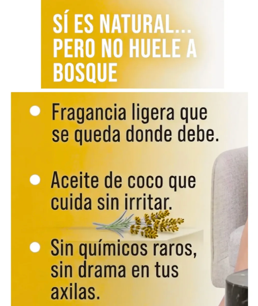 Desodorante Natural Sin Aluminio Mango Aloe Scentia Mujer