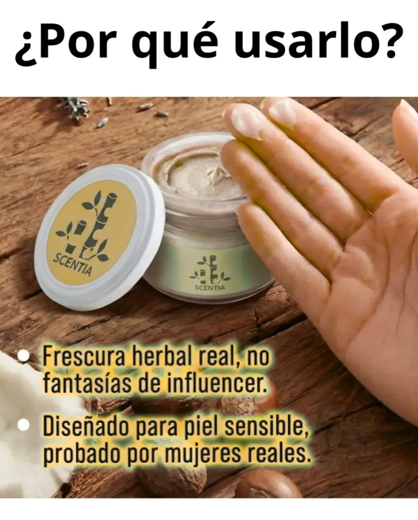 Desodorante Natural Sin Aluminio Mango Aloe Scentia Mujer