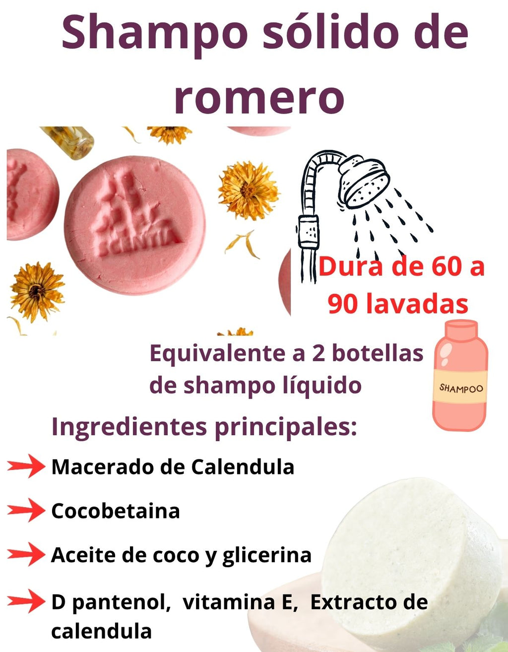 Jabón Íntimo Femenino Natural Frescura Calendula Lavanda