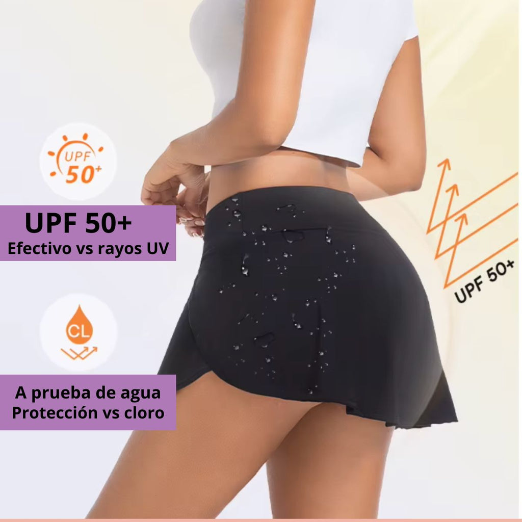Traje de Baño Menstrual  con falda Scentia antiolores
