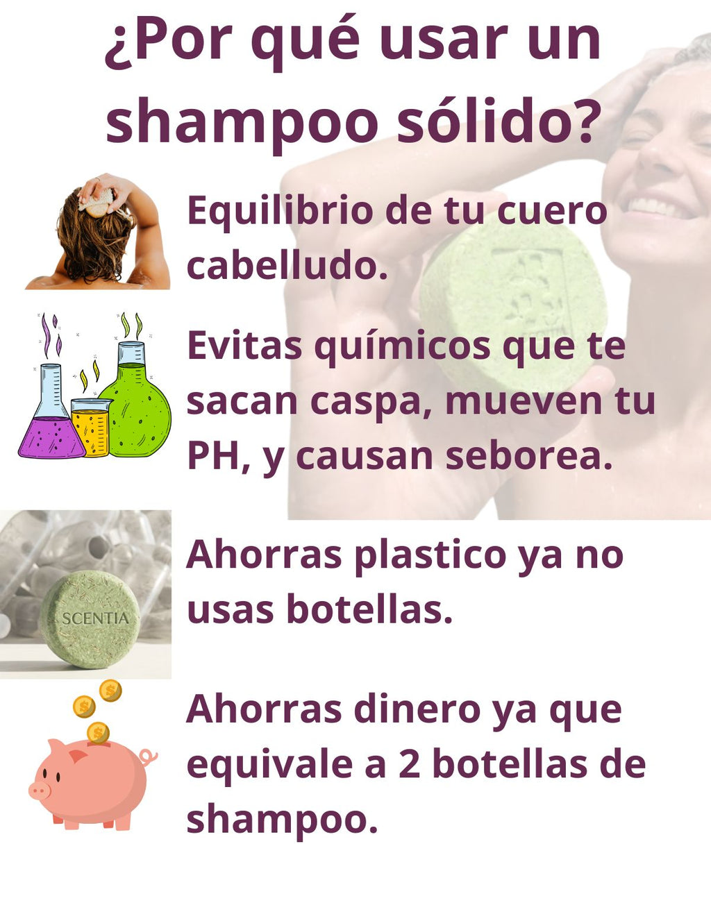 Shampoo Sólido Romero Anticaída Crecimiento Scentia