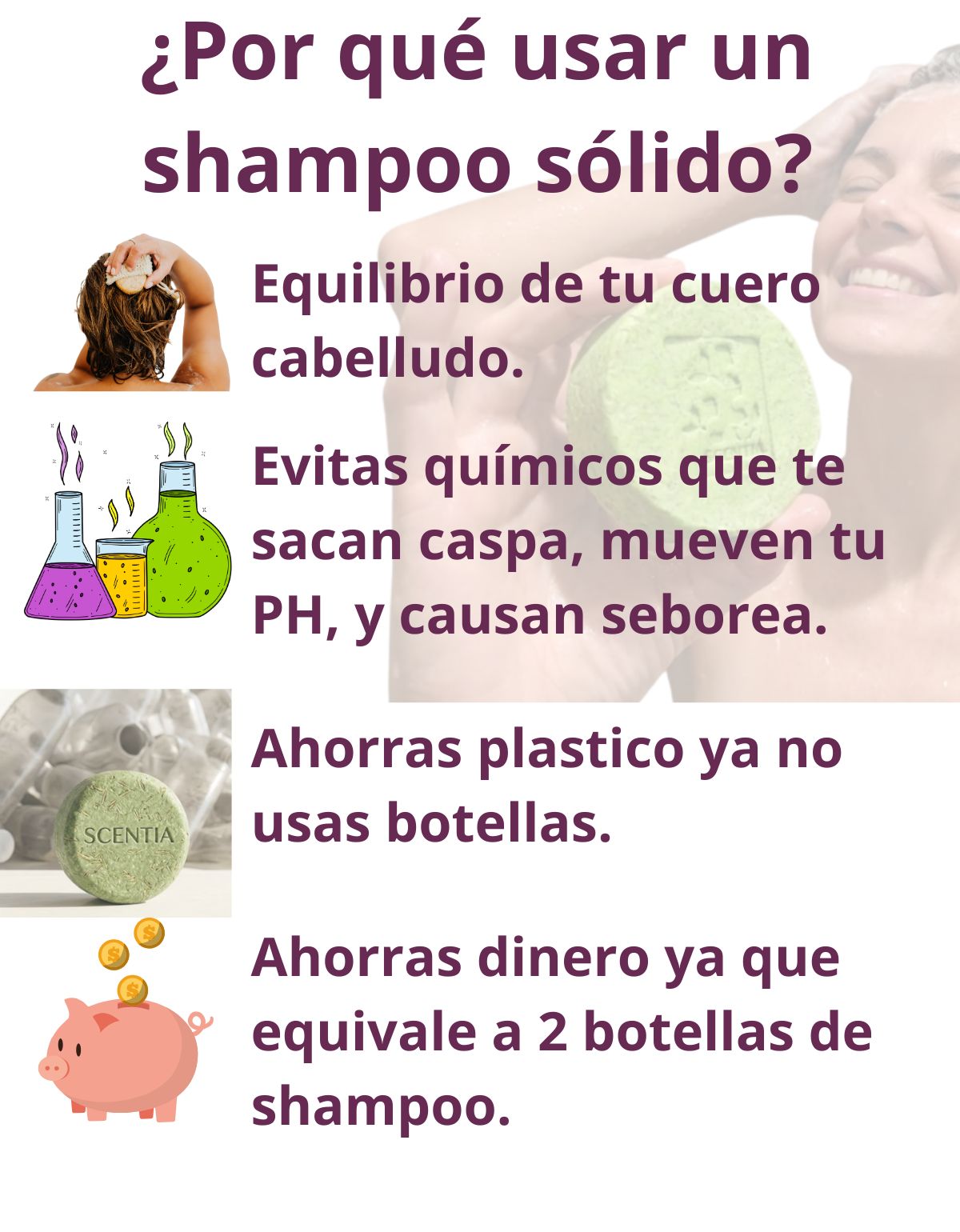 Shampoo Sólido Romero Anticaída Crecimiento Scentia