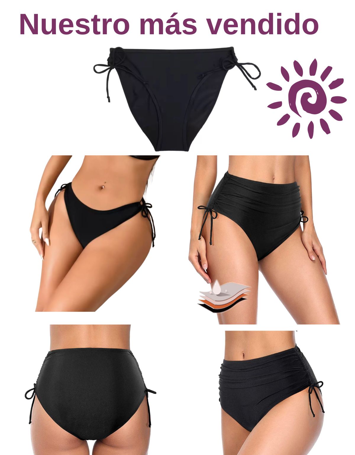 Traje De Baño Menstrual 4 Capas Antifugas