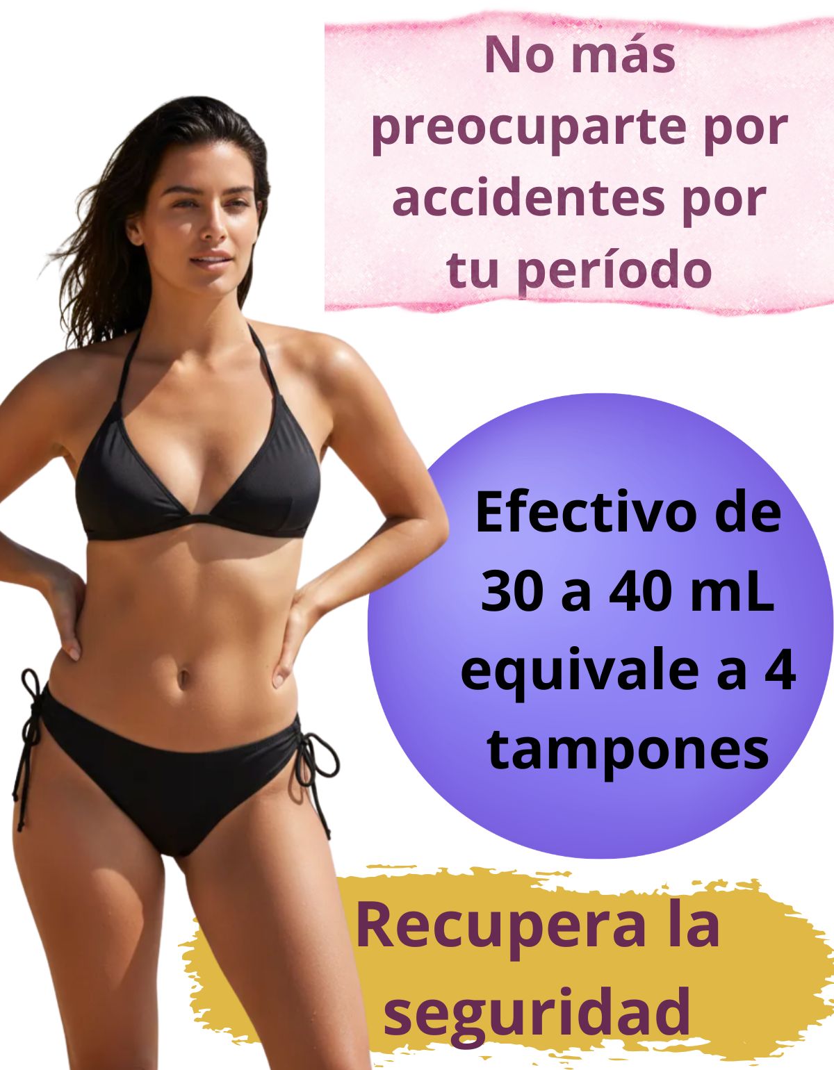 Traje De Baño Menstrual 4 Capas Antifugas