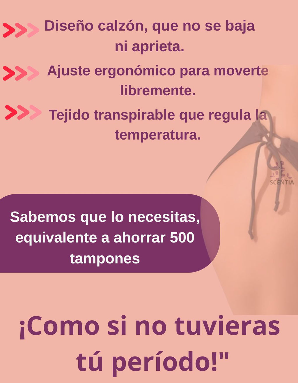 Traje De Baño Menstrual 4 Capas Antifugas