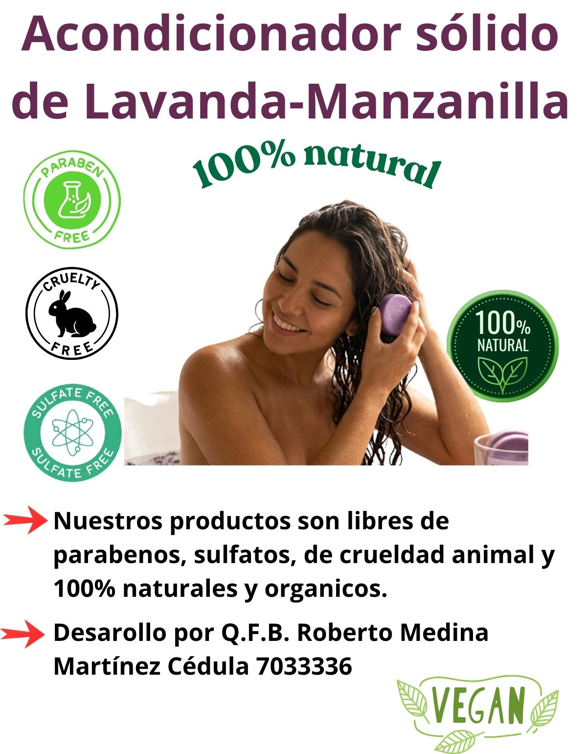 Kit Shampoo Y Acondicionador Sólido Aloe Manzanilla Lavanda