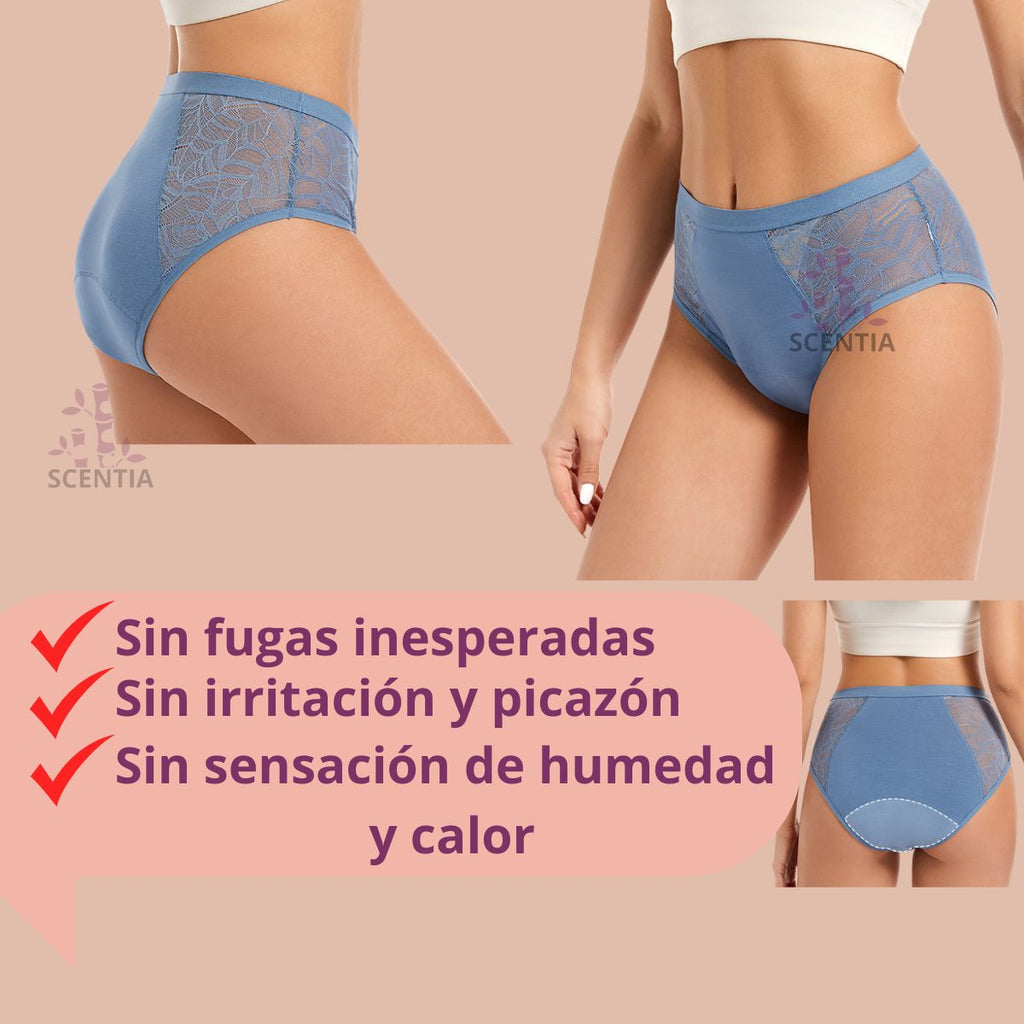 Kit Curvas con Confianza: 2 Panties Azules + 4 Toallas Día/Noche