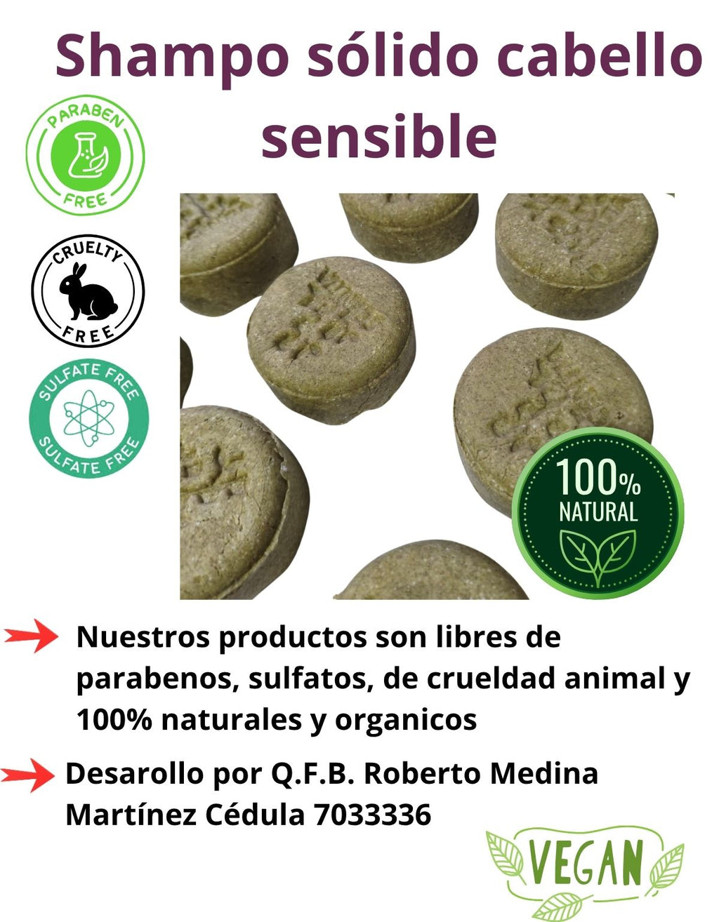 Shampoo Sólido Aloe Manzanilla Cuero Cabelludo Sensible Scen