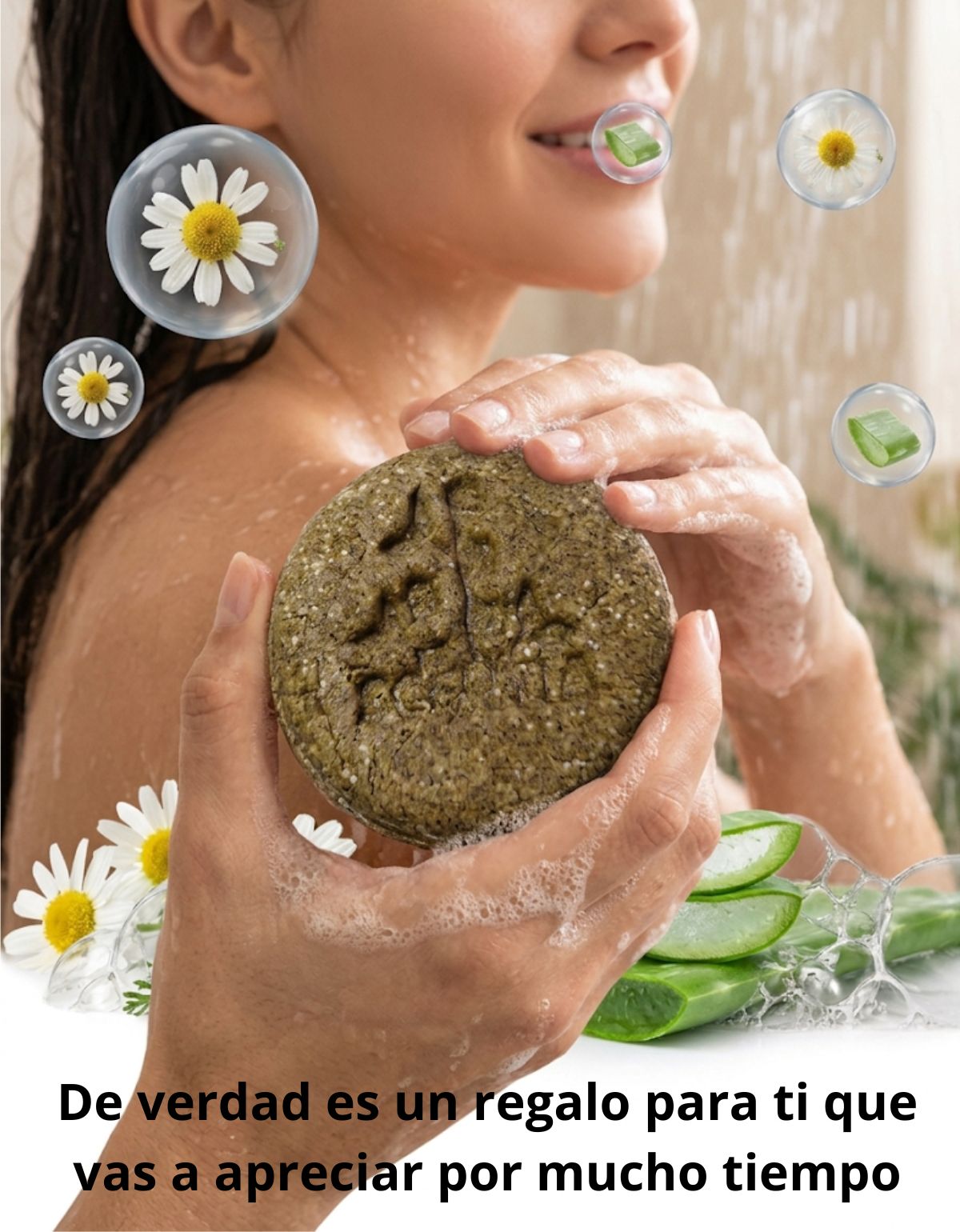 Shampoo Sólido Aloe Manzanilla Cuero Cabelludo Sensible Scen
